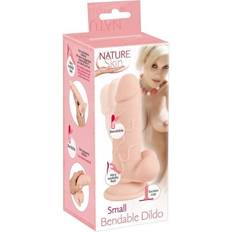 Small dildo Nature Skin Naturdildo Small Bendable Dildo 17 cm mit Hoden, Eichel und Saugfuß