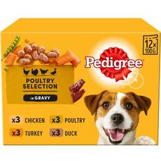 Pedigree Husdjur Pedigree Poultry Mixed Dog Food 12X100g