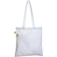 Hvite Stoffvesker United Bag Store Cotton Tote Bag (One Size) (White)