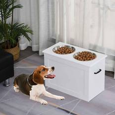 Pet feeder Pawhut Raised Duo Pet