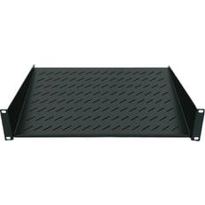 Intellinet 19" Cantilever Shelf, 1U, 2-Point Front Mount, 150mm Depth, Max 25kg, Black, Three Year Warranty rackhylde 1U
