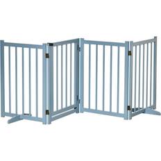 Pets Pawhut Freestanding Pet Gate For Doorways/Stairs