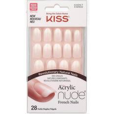 French nails Kiss Salon Acrylic Nude French Nails 28 pcs