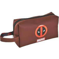 Rosso Beauty Case Borsa da toilette Cerda Marvel Deadpool Marron