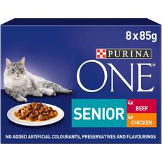 Senior 7+ Cat Food Chicken and Beef 8