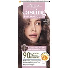 Tuoksuva Puolipysyvät Hiusvärit L'Oréal Paris Casting Creme Natural Gloss #523 Hazelnut Light Brown