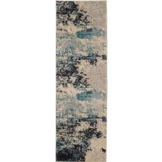Nourison Celestial CES02 White, Blue, Beige 66x228.6