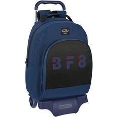 Safta BlackFit8-Mochila Escolar con Ruedas BlackFit8 Urban Negro Azul marino (32 x 42 x 15 cm)