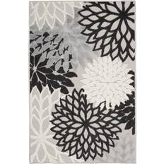 Nourison Aloha ALH05 Black, White 33.6x48"