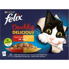 Felix cat food Felix Doubly Delicious Meat Cat Food 12x100g