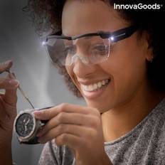 Éclairé Loupes InnovaGoods Lunettes loupe avec LED Glassoint Noir