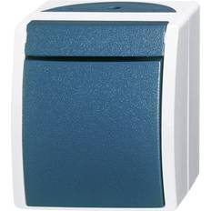 Wet wall Busch-Jaeger 2601/7 W-53 Wet room switch product range Cross-switch Ocean (surface-mount) Blue, Green