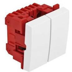 DeLock Easy 45 2-Gang Switch 1-Pole 1-Way 45 x 45 mm