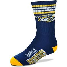 For Bare Feet Nashville Predators 4-Stripe Deuce Quarter-Length Socks Youth
