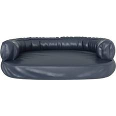 vidaXL Ergonomic Foam Dog Bed Dark Blue