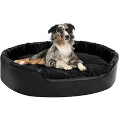 vidaXL hundekurv 90x79x20cm plys og kunstlæder