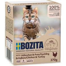 Bozita Cane Animali domestici Bozita Tetra Bocconcini in Salsa 12 x 370 g Alimento Umido Per Gatto - Coniglio