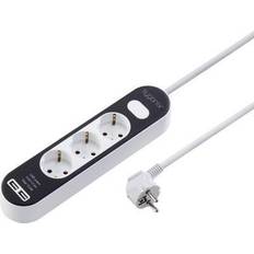 Power Strips & Extension Cords Sygonix SY-4538534 Power strip switch) 3x White, Black PG connector 1 pc(s)