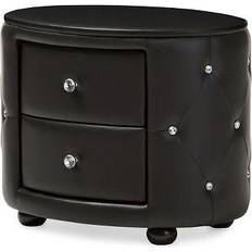 Wood Bedside Tables Baxton Studio Davina Bedside Table 17.8x24.2"