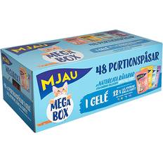 Mjau Katter - Kattfoder Husdjur Mjau Megabox Portion Bags 48x85g