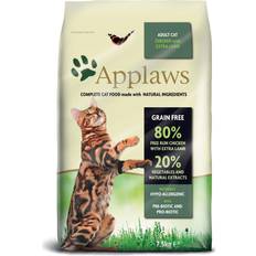 Applaws Adult Pollo & Agnello Crocchette Per Gatto - Set (2 x 7.5 kg)
