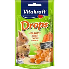 Vitakraft Mascotas Vitakraft 2 Bolsitas x 75 g Drops Zanahoria Snacks Para Roedores