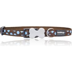 Halsbånd 31-47cm/20mm Brown Blue Spot