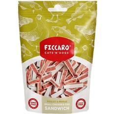 Ficcaro Kæledyr Ficcaro Small Chicken and Cod Sandwish, 100g