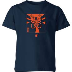 Navy Samurai Jack Aku Kanji Kids' T-Shirt 11-12