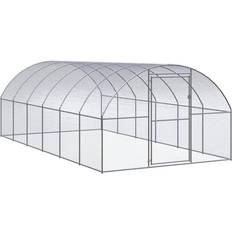 vidaXL Pollaio Per Esterni 3x6x2 m In Acciaio Zincato - Argento