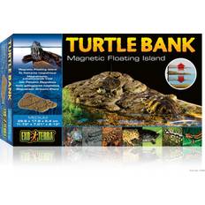 Tortue Animaux de compagnie Exo Terra Turtle Bank Plage Mobile Avec Aimants 30x18x5 cm - Marron