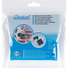 Drinkwell Animaux de compagnie Drinkwell Filtres Charbon Pour Fontaine Avec Flux D'Eau - 4 Filtres Au Charbon De Rechange Pour Animaux, Chats, Chiens