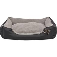 vidaXL Cuccia Per Cani Con Cuscino Imbottito Taglia M Nero