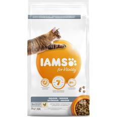 Iams cat chicken 3kg IAMS for Vitality Indoor Fresh Chicken Dry Cat Food 3kg