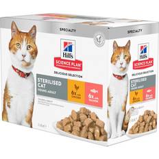 Hills Kat - Kattenvoer Huisdieren Hills Sterilised Cat Kip 24 x 85 g