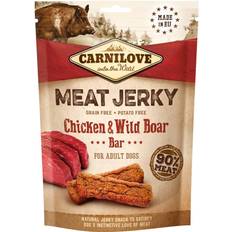 Carnilove Hundefutter Haustiere Carnilove Jerky Bar Dog Treat 100g Chicken & Wild Boar