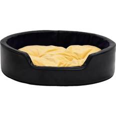 vidaXL - Dog Bed Black Plush