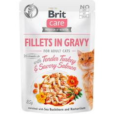 Brit care fillets Brit Care Cat Fillets In Gravy Turkey&Salmon 85g