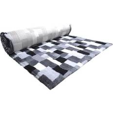 Companion Hundar - Hundbäddar, Hundfiltar & Kylmattor Husdjur Companion ProFleece Patchwork black/grey/white 100x75