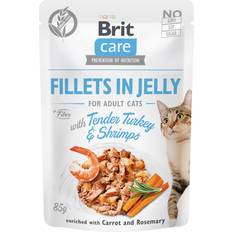 Brit care fillets Brit Care Cat Fillets In Jelly Tender Turkey&Shrimps 85g