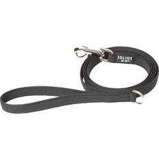 Julius-K9 Halsbanden en riemen voor honden Huisdieren Julius-K9 Super-grip leash black/grey 20mm/1.8m with handle