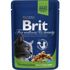 Brit premium chicken Brit Premium Cat Pouch Sterilised Chicken 100g