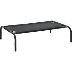 Dog - Dog Beds,Dog Blankets & Cooling Mats Pets vidaXL Elevated Dog Bed Black S Textilene
