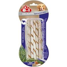 8in1 Delights Beef Twisted Sticks, Godis, (animal), Nötkött