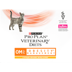 Purina pro plan veterinary cat Purina Veterinary Diets Pro Plan Veterinary Diets OM Obesity Chicken Cat Food 10x85g