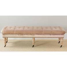 Casters Benches Safavieh Barney Settee Bench 63x18.3"