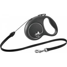 Hundesnor Flexi Black M 5 m Fleksibel hundesnor