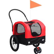 vidaXL 2-in-1 Bicycle Trailer and Jogging Stroller Pet