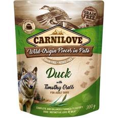 Carnilove Dog Pate Pouch 300g Duck with Timothy Grass