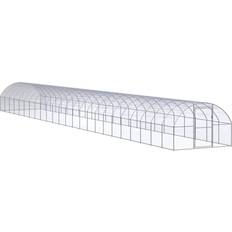 vidaXL hønsehus 3x24x2 m galvaniseret stål